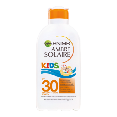 GARNIER Ambre Solaire Детское водостойкое солнцезащитное молочко для тела SPF 30